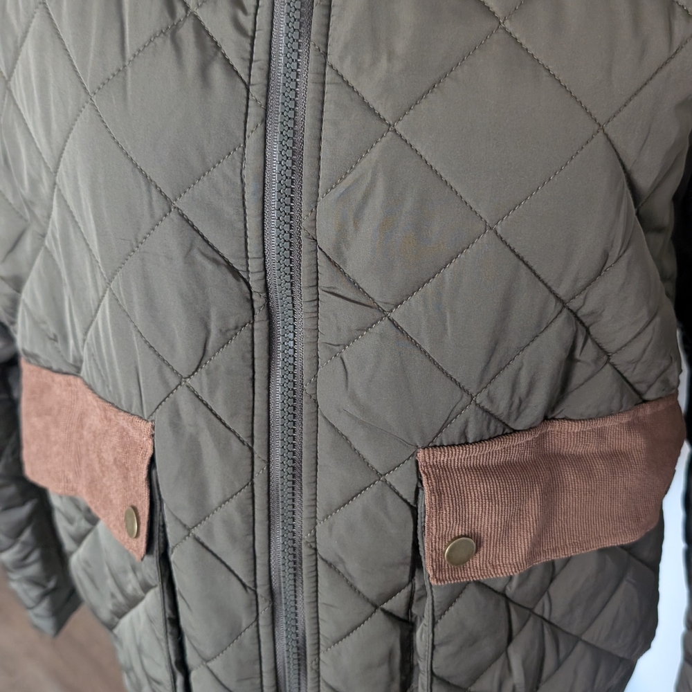 Amazon Essentials Olive Bomber Jacket - image 4